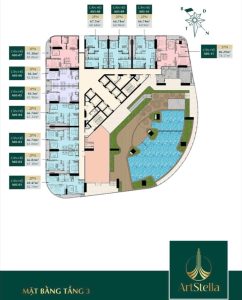 Mặt bằng tầng 3 của dự án